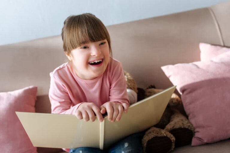 criança com síndrome de down não gosta de livros